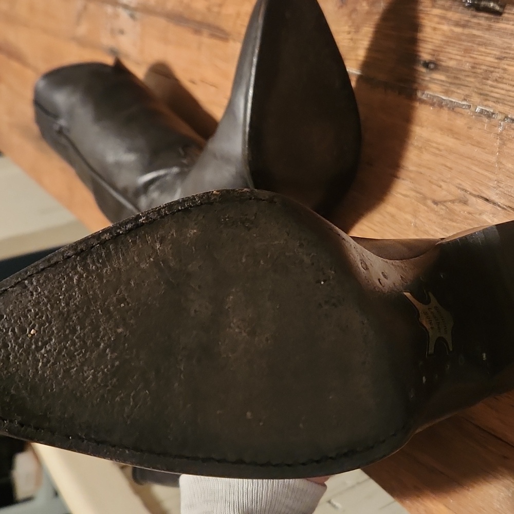 Tony Lama Black Heeled Boots - Picture 12 of 12